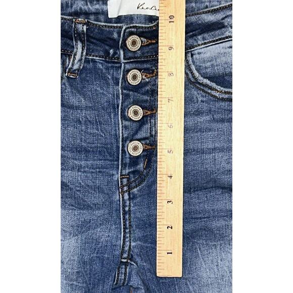 KanCan Distressed Button Fly High-Rise Skinny Jeans Size 5 26X26 - Picture 3 of 7